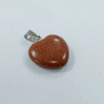 Dije corazón de Piedra del sol Sintética - Imagen 2