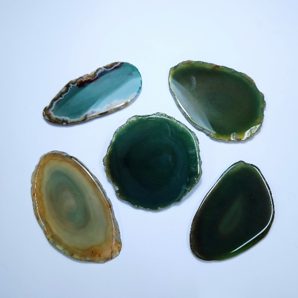 Principal Chapa por unidad de Ágata verde - Imagen 1