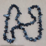 Collar escalla 8-12mm de Obsidiana nevada - Imagen 2