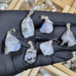 Dije rolado c/e Piedra Luna Natatural 1era Calidad