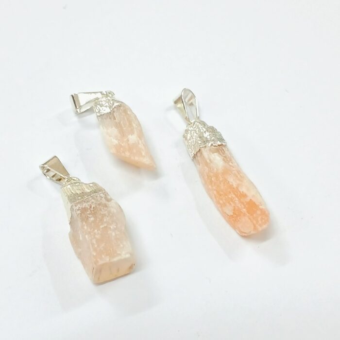 Dije pico c/e de Selenita Naranja - Imagen 1