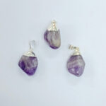 Dije rolado c/e Amatista Chevron