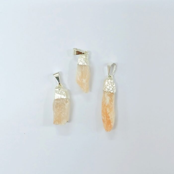 Dije pico c/e de Selenita Naranja - Imagen 2