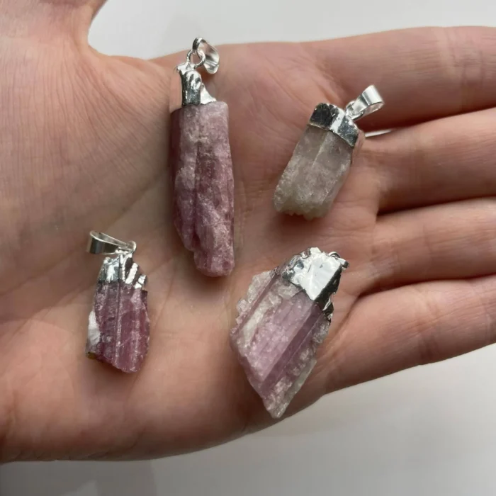 DPSE102 Dije pico c/e de Turmalina Rosa - Imagen 1