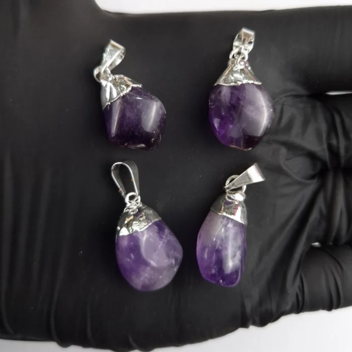 Dije rolado c/e Amatista Intensa - Imagen 2