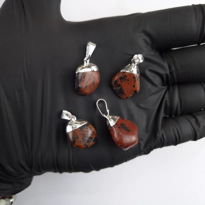 DRCE75-1.webp Dije rolado c/e Obsidiana Caoba - Imagen 1