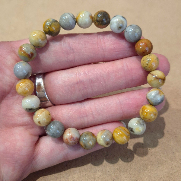 Principal Pulsera 8mm de Ágata Crazy - Imagen 1