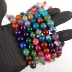 Tira 10mm de Agata teñida listrada Mixtas - Imagen 3