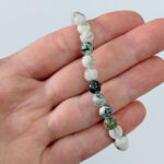 Pulsera 6mm de Agata Musgo - Imagen 3