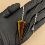 Pendulo facetado de Ojo de tigre