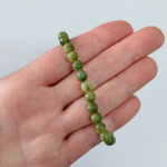 Pulsera 6mm de Jade Verde oscuro - Imagen 2