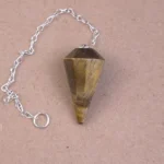 Pendulo facetado de Ojo de tigre - Imagen 2