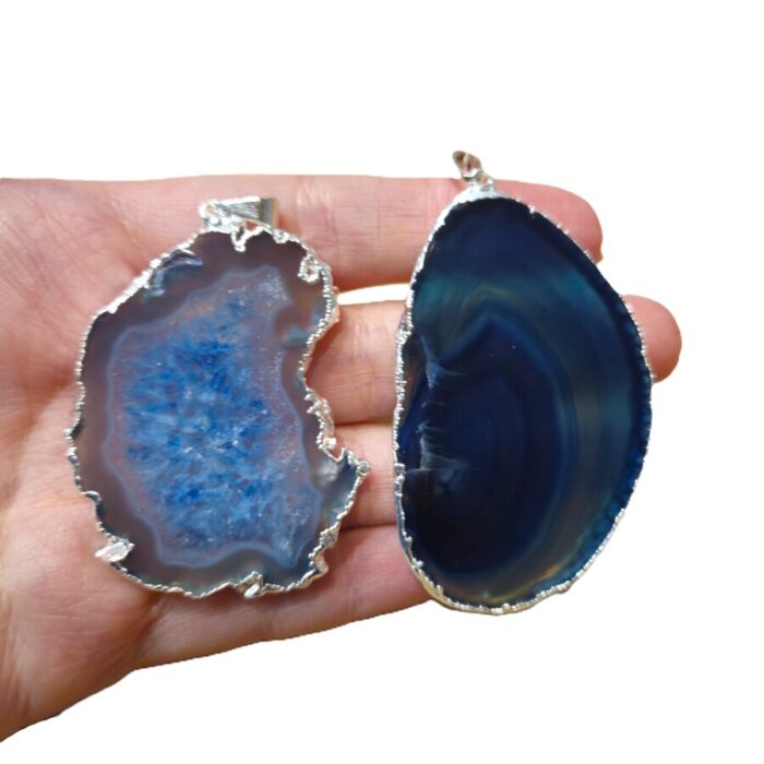 Dije chapa de ágata c/e de Ágata azul - Imagen 1