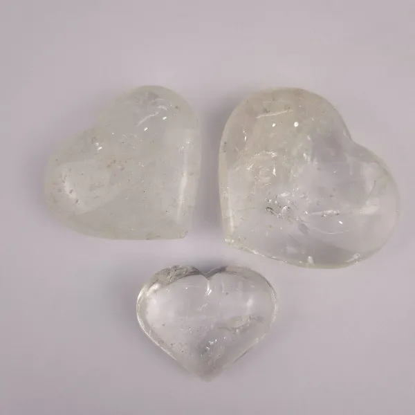 CRZKG40 Corazon pulido de Cuarzo Cristal - Imagen 1