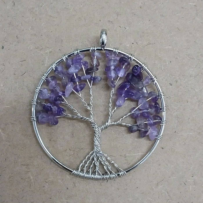 DARPYA14-1.webp Dije Árbol en piedra y alambre de Amatista - Imagen 1