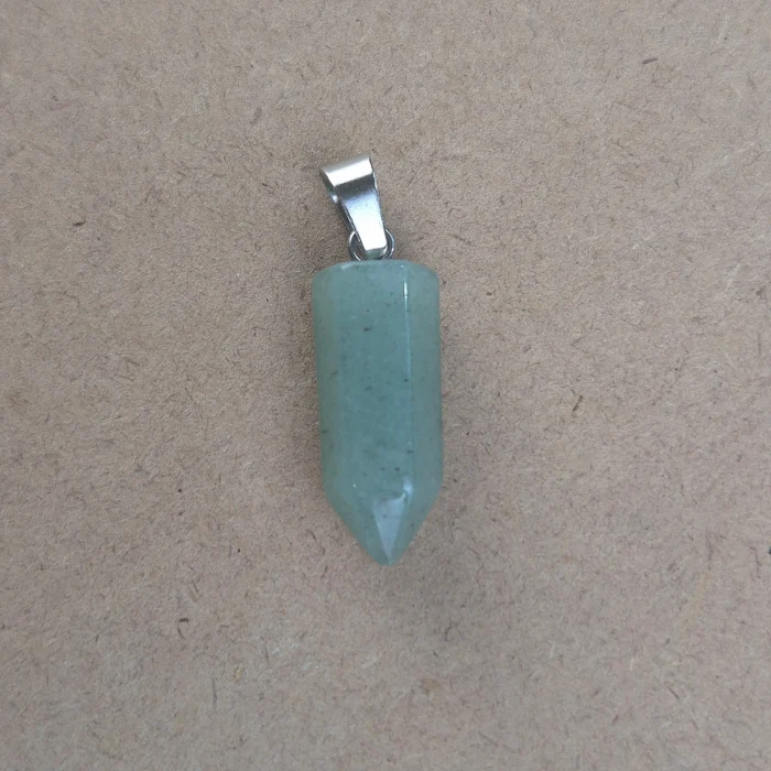 Dije Lápiz de Cuarzo verde - Imagen 1