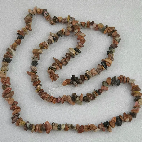 E_5-8M 91 Collar escalla 5-8mm de Rodonita rosa/negro - Imagen 1