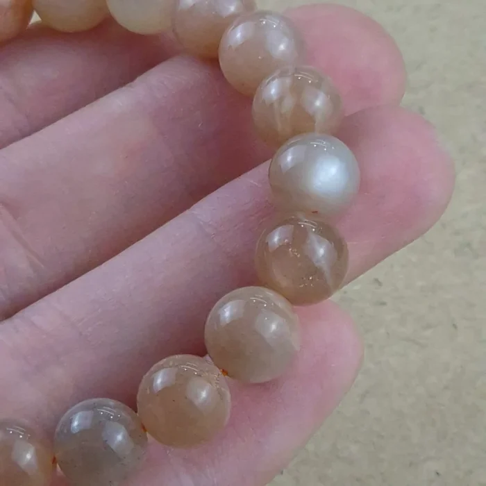 Pulsera 8mm de Piedra del sol natural - Imagen 1