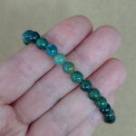 Pulsera 6mm de Ágata Moss - Imagen 2