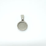 Dije medalla 12mm - Acero - Imagen 2