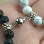 Pulsera Howlita + Lava con Imán - Imagen 2