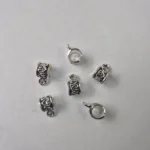 Separador metal cilindrico para dije x 25 gramos