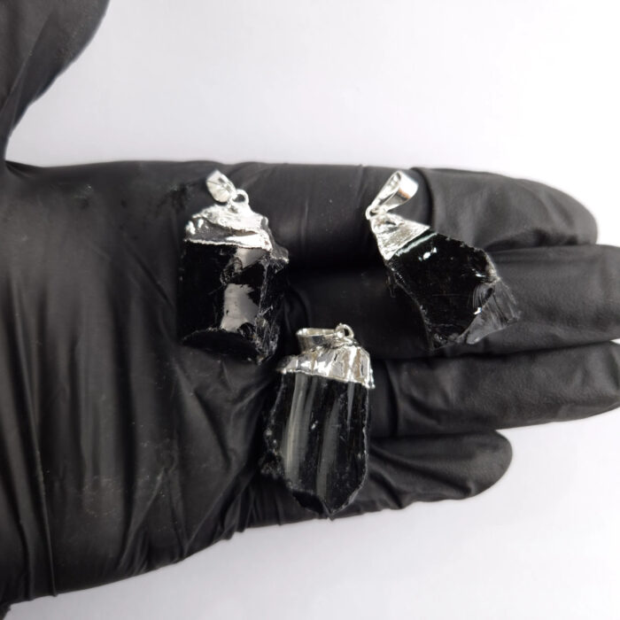 Dije bruto c/e de Obsidiana Negra - Imagen 2