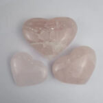 Corazon pulido de Cuarzo rosa - Imagen 2