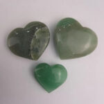 Corazon pulido de Cuarzo verde - Imagen 2